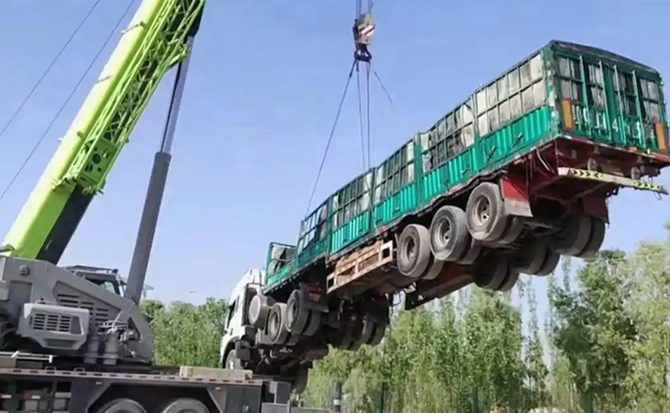 海棠区道路脱困救援案例